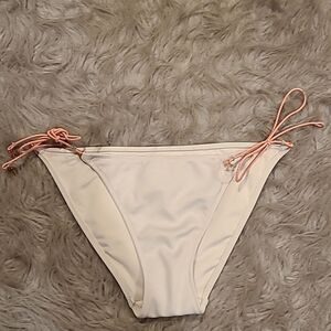 Victoria secret the teeny bikini‎ white Aztec print and orange swimsuit bottoms